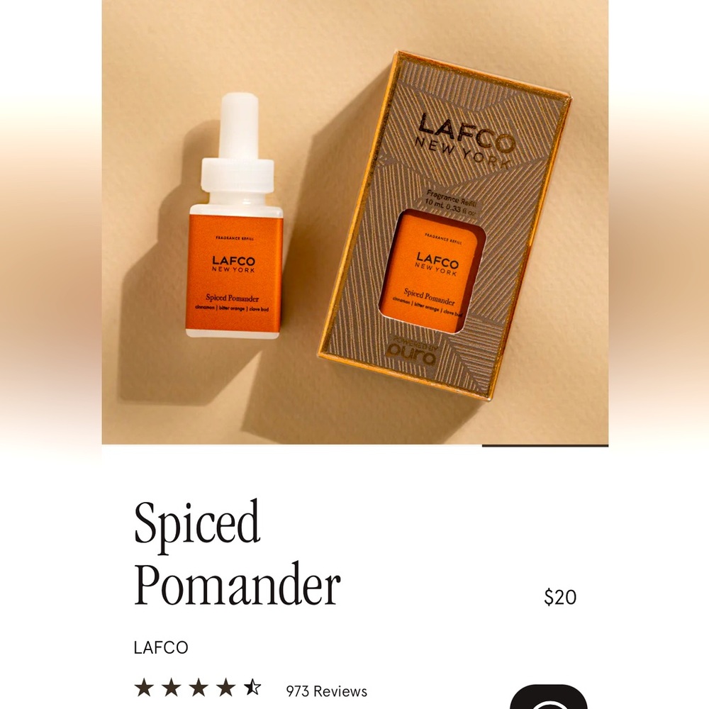 COPY - 🍊 NIB Lafco Spiced Pomander Pura refill